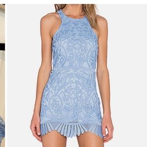 Lovers + Friends Baby Blue Cocktail Dress Women’s Size Small